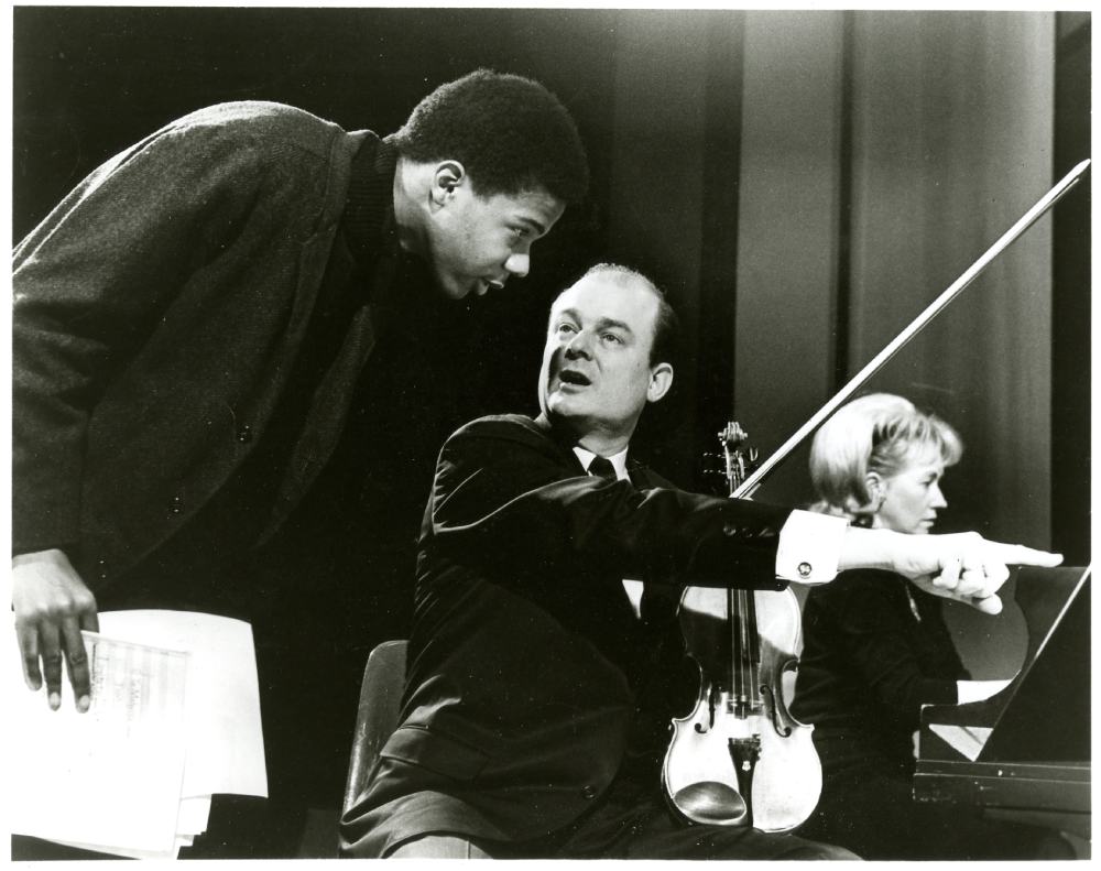Archival photograph from the For Blacks Only television program featuring Fountain’s music