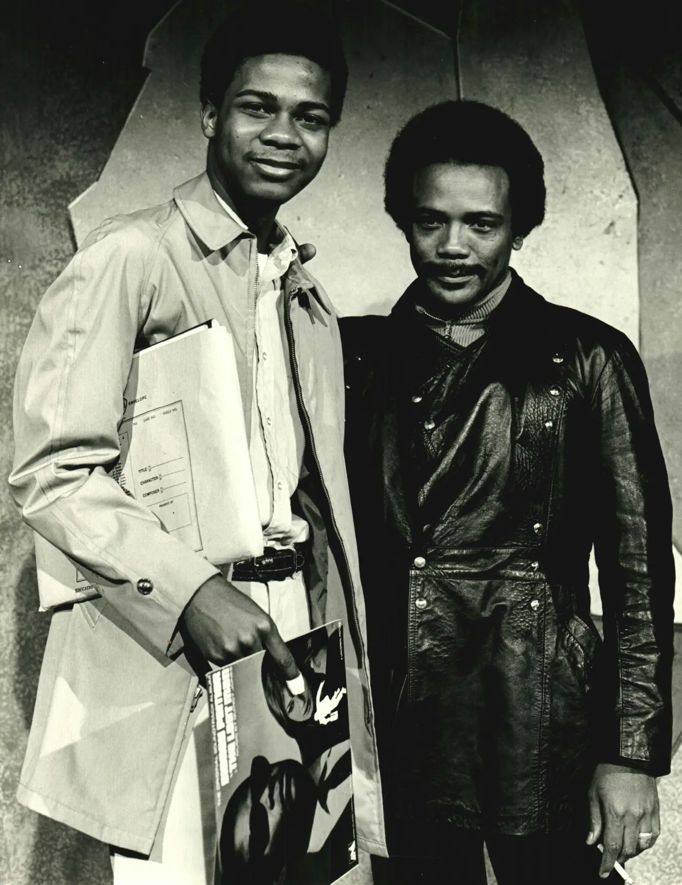 Archival photograph of Primous Fountain with Quincy Jones
